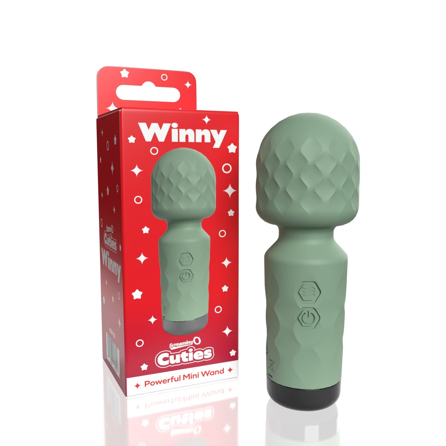 Cuties - Winny Rechargeable Mini Wand (Sage Green) > Sex Toys > Mini Massagers - Tophatter Daily Deals