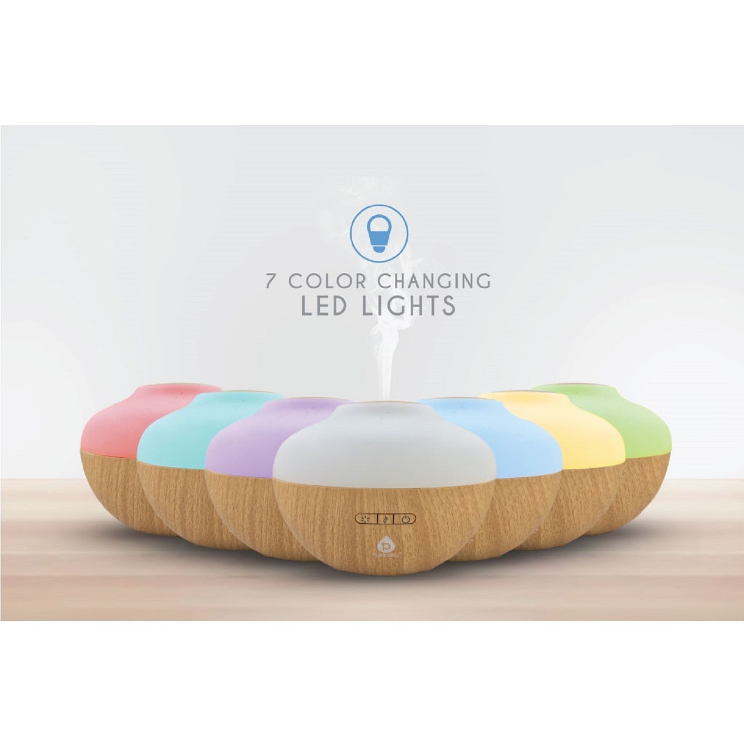 Pursonic Pursonic Aromatherapy Diffuser & Essential Oil Set-Ultrasonic Top 3 Oils-300ml with 2 Mist Settings 7 Ambient Light Settings Diffusers - Tophatter Daily Deals