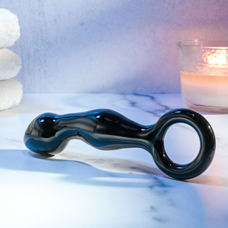 Adam & Eve Glass Prostate Massager 16.6 cm for Blissful Pleasure > Anal Range > Prostate Plugs - Tophatter Daily Deals