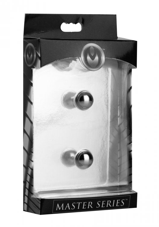 Master Series Magnus XL Ultra Powerful Magnetic Orbs Nipple Clamps - Tophatter Daily Deals