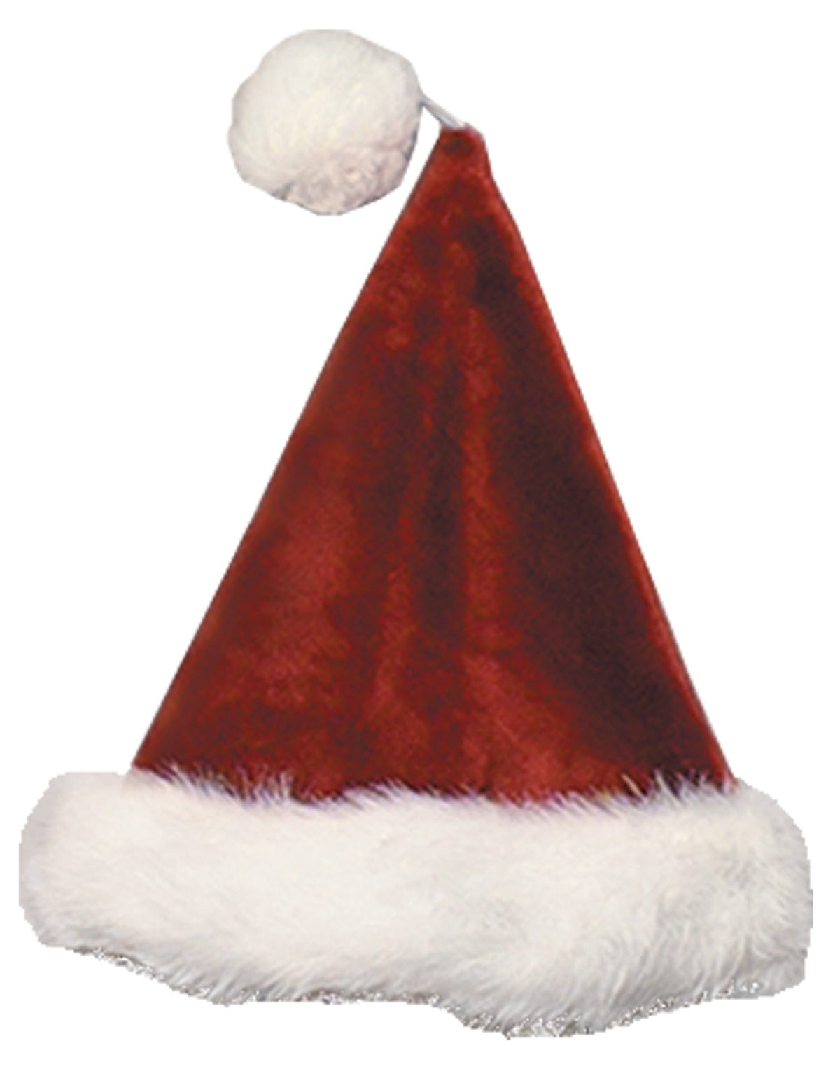 Burgundy Velvet Plush Santa Hat Christmas Decorations & Props - Tophatter Daily Deals