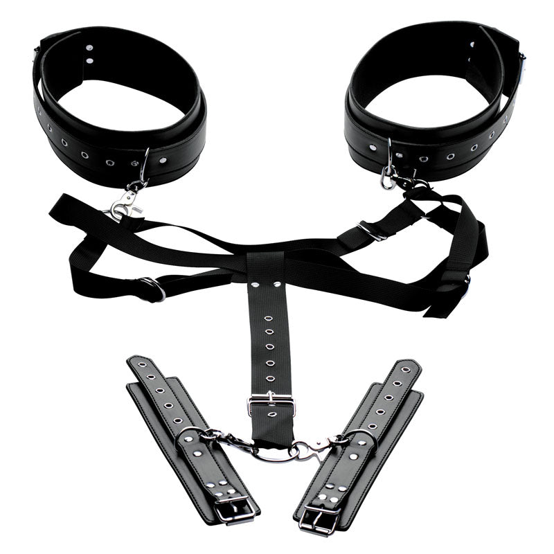 Master Series Acquire Thigh Harness and Wrist Cuffs – Restraint Set > Bondage Gear > Restraints - Tophatter Daily Deals