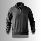 Warm Classic Men's Merino Quarter Zip Sweater – Cable, Wool - Tophatter Daily Deals