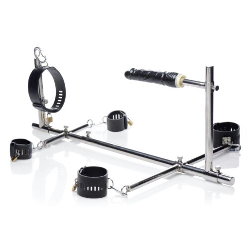Master Series Imprisoned Metal Stockade with Dildo for Adventurous Couples > Sex Toys > Sex Furniture - Tophatter Daily Deals