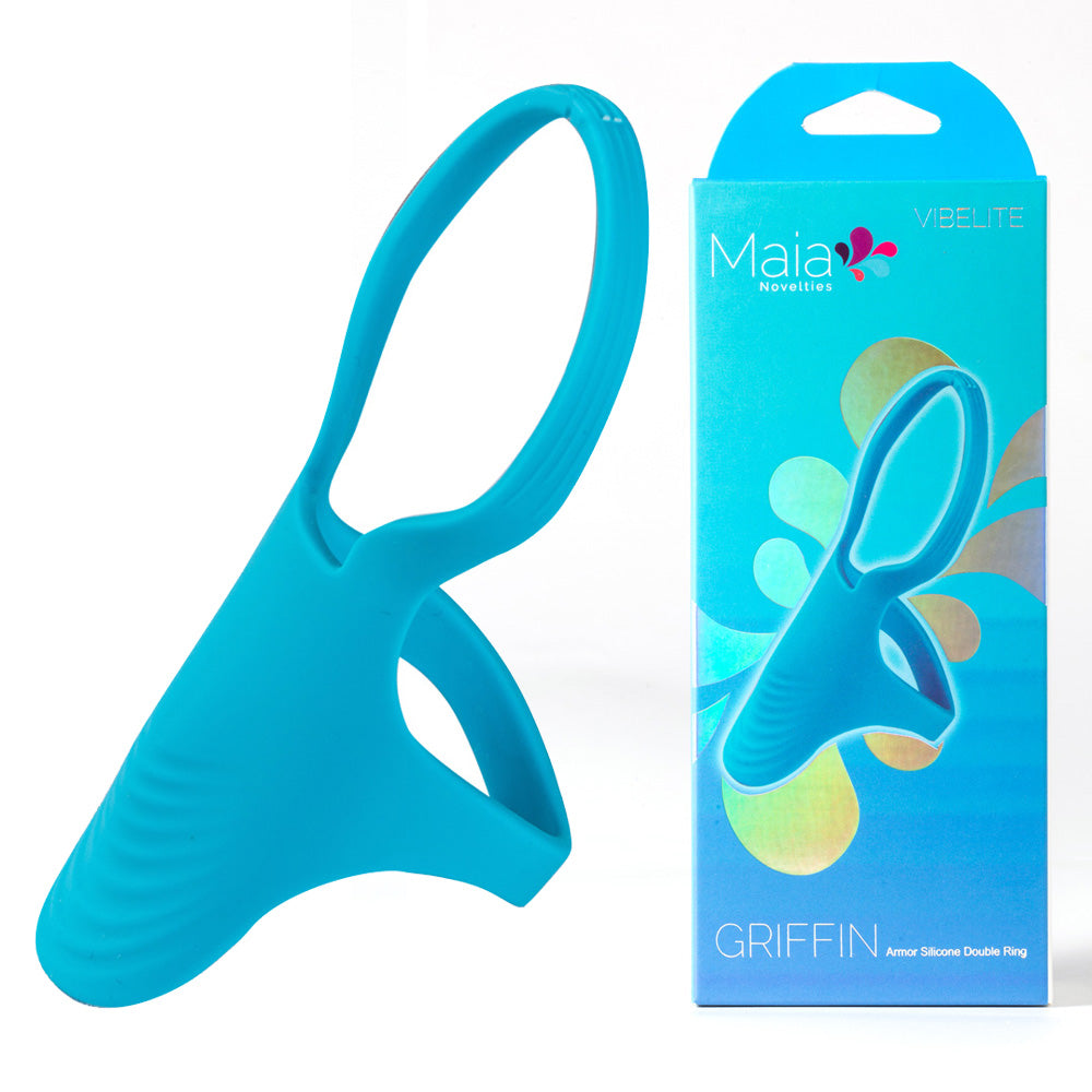 Maia Griffin Blue Silicone Cock Ring > Cock Ring > Sling - Tophatter Daily Deals