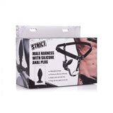 Strict Male Cock Ring Harness With Silicone Plug > Dildos > Strap On Harnesses - Tophatter Daily Deals