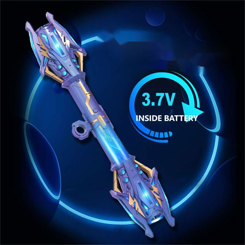 Double-head Rotatable Flash Lightsaber Telescopic Sword - Tophatter Daily Deals