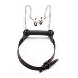Silicone Bit Gag with Adjustable Nipple Clamps – Silicone BDSM Accessory > Bondage Gear > Gags and Bits - Tophatter Daily Deals