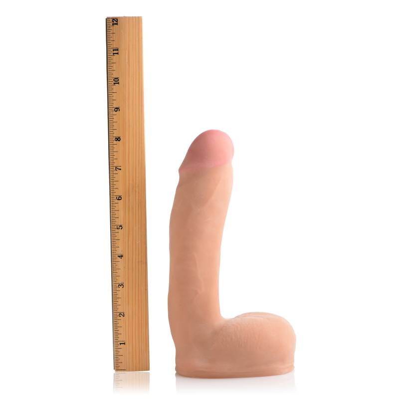 8in Dual Density Squirting Dildo w Balls Reservoir - Realistic Feel > Dildos > Squirting Dildos - Tophatter Daily Deals