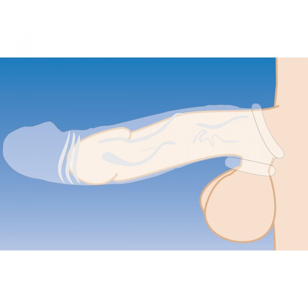 Size Matters 2 Inch Clear Penis Extender Sleeve > Sex Toys For Men > Penis Sleeves - Tophatter Daily Deals