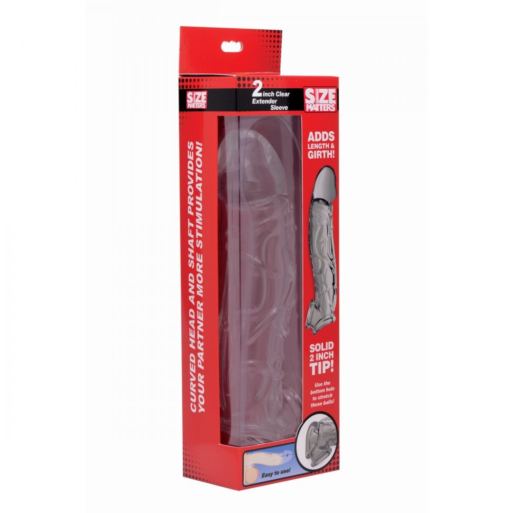 Size Matters 2 Inch Clear Penis Extender Sleeve > Sex Toys For Men > Penis Sleeves - Tophatter Daily Deals
