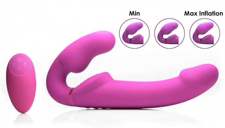 Evoke Ergo Fit Strapless Strap On Dildo with Remote Dildoes & Dongs - Tophatter Daily Deals
