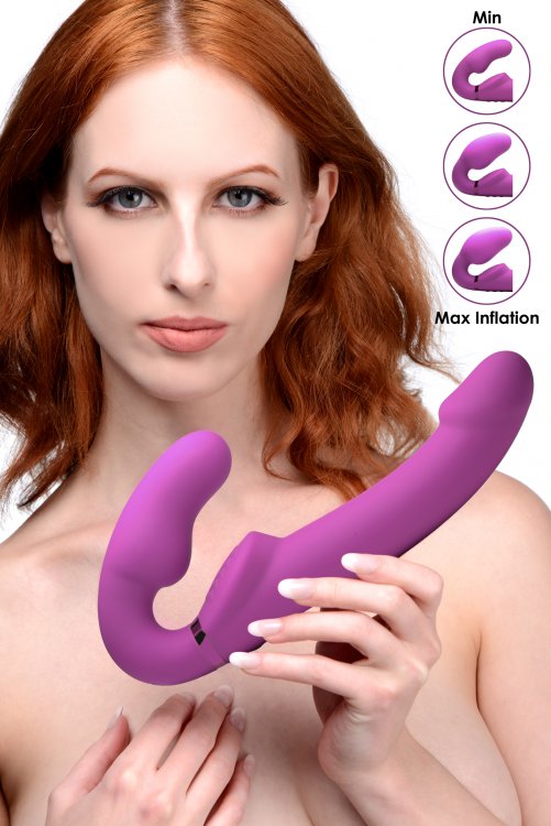 Evoke Ergo Fit Strapless Strap On Dildo with Remote Dildoes & Dongs - Tophatter Daily Deals