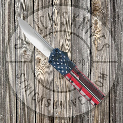 Cobratec - Lightweight American Flag (Cerakote) - Drop Not Serrated AFCCTLWDNS Knives - Tophatter Daily Deals