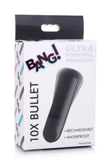 Bang 10X Rechargeable Vibrating Bullet (Black) – Compact Bullet Vibrator > Vibrators > Mini Vibrators - Tophatter Daily Deals