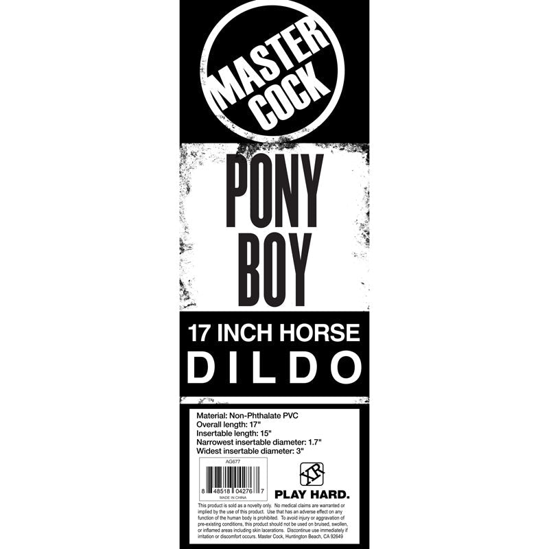Master Cock Pony Boy 43 cm – Lifelike Horse Dildo > Dildos > Other Dildos - Tophatter Daily Deals