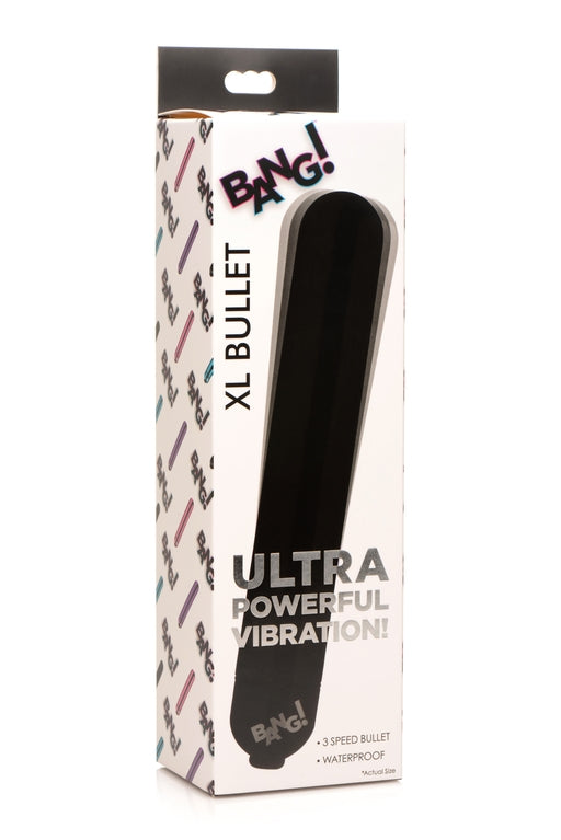 Bang! Vibrating Metallic Extra Large XL Bullet Vibrator Black > Vibrators > Mini Vibrators - Tophatter Daily Deals