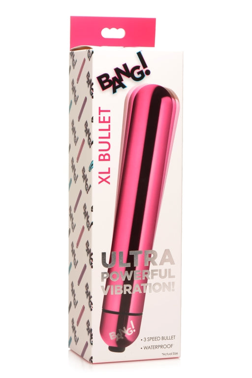Bang! Vibrating Metallic XL Bullet Pink Extra Large 8.5 Inch Vibrator with 3 Speeds > Vibrators > Mini Vibrators - Tophatter Daily Deals