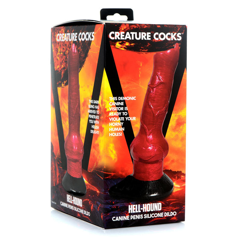 Creature Cocks Hell-Hound Canine Dildo (Red) – 19 cm Silicone Dildo > Dildos > Fantasy - Tophatter Daily Deals