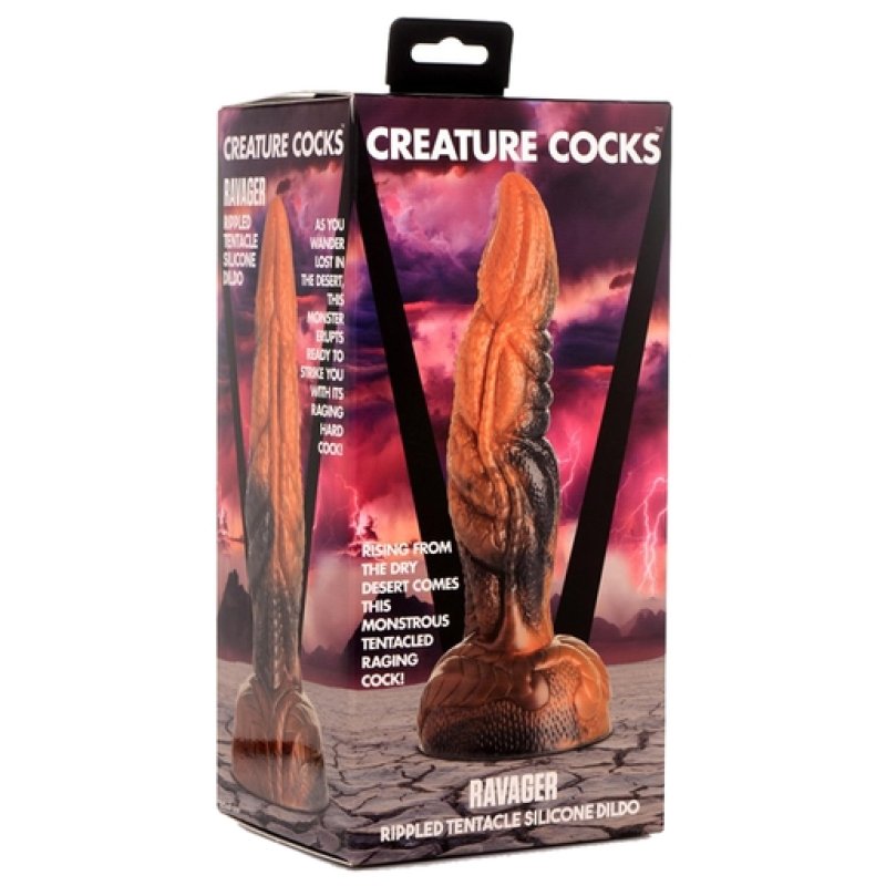 Creature Cocks Ravager Rippled Tentacle Silicone Dildo > Dildos > Fantasy - Tophatter Daily Deals