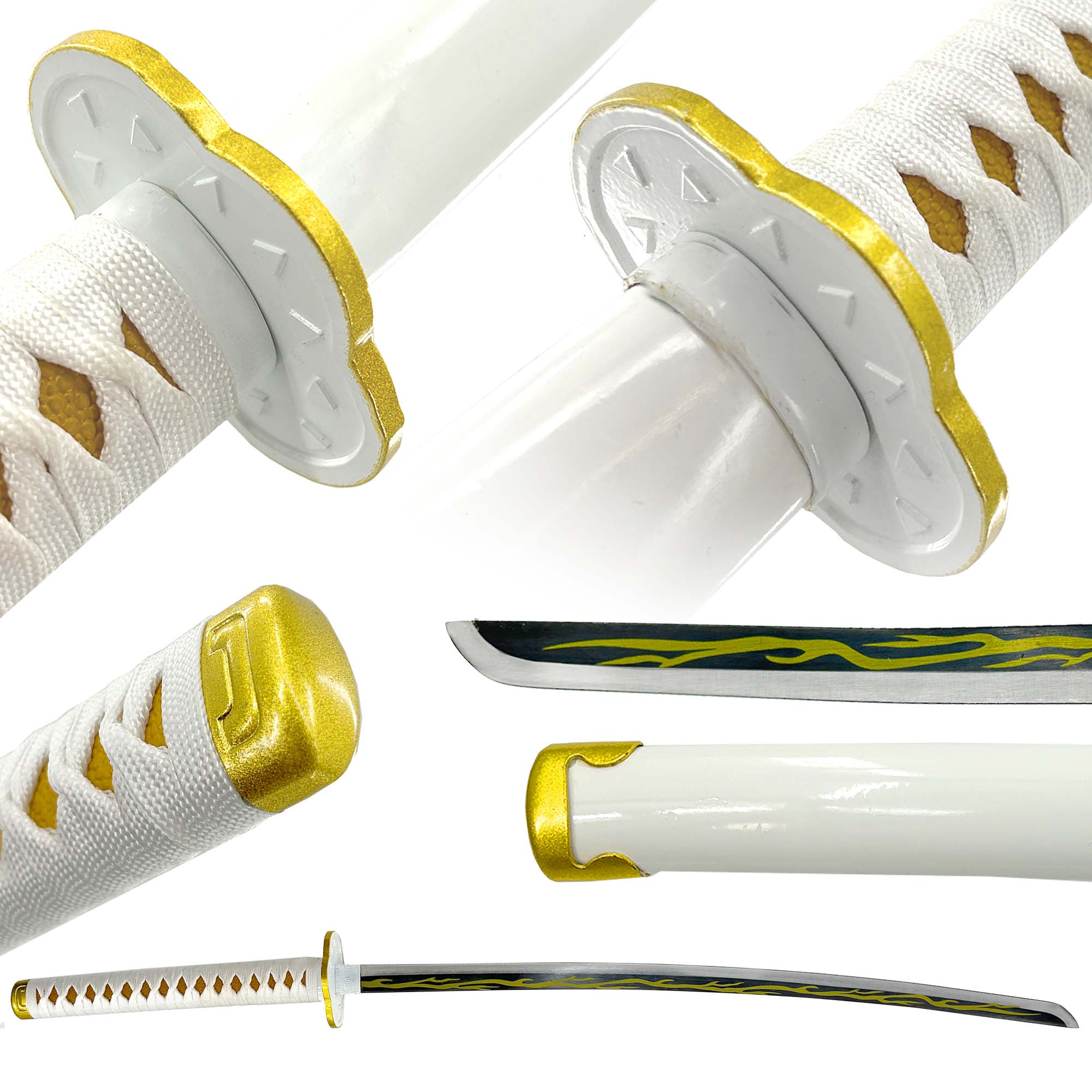 Agatsuma Zenitsu Collectible Demon Slayer Replica Yellow Nichirin Katana Sword Swords - Tophatter Daily Deals