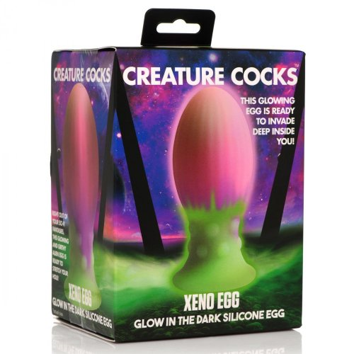 Creature Cocks Xeno Egg (Glow in Dark) – Ribbed Alien Egg Vibrator 4.5 inch > Dildos > Fantasy - Tophatter Daily Deals