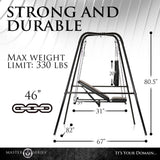 Master Series Throne Adjustable Sex Sling with Stand > Sex Toys > Swings & Slings - Tophatter Daily Deals