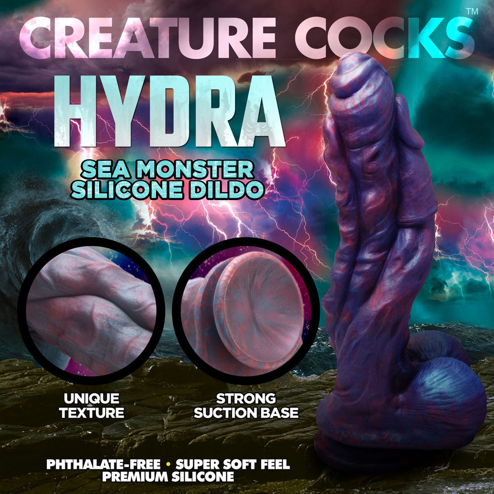 Creature Cocks Hydra (Dark Blue and Red) – 26.9 cm Silicone Dildo > Dildos > Fantasy - Tophatter Daily Deals
