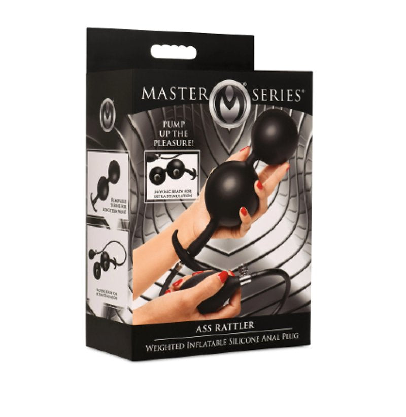 Master Series Ass Rattler – Weighted Inflatable Silicone Anal Plug > Anal Range > Butt Plugs - Tophatter Daily Deals