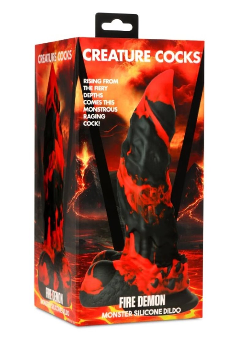 Creature Cocks Fire Demon Monster – Silicone Dildo > Dildos > Fantasy - Tophatter Daily Deals