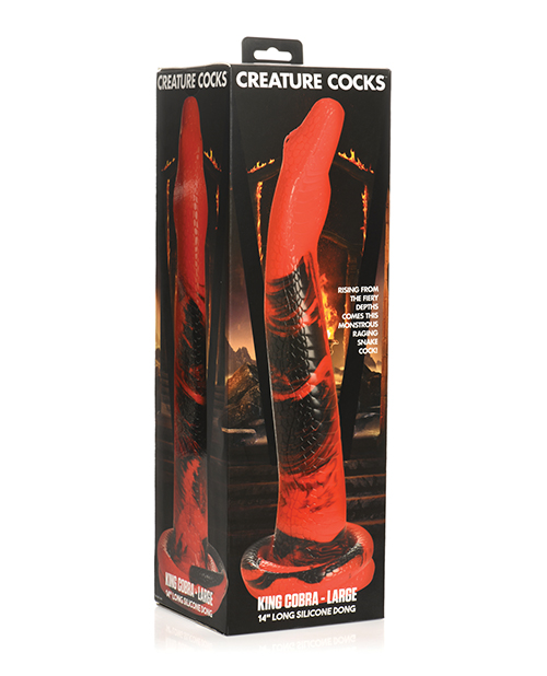 Creature Cocks Large King Cobra (Silicone) – 14 Inch Textured Dong > Dildos > Fantasy - Tophatter Daily Deals