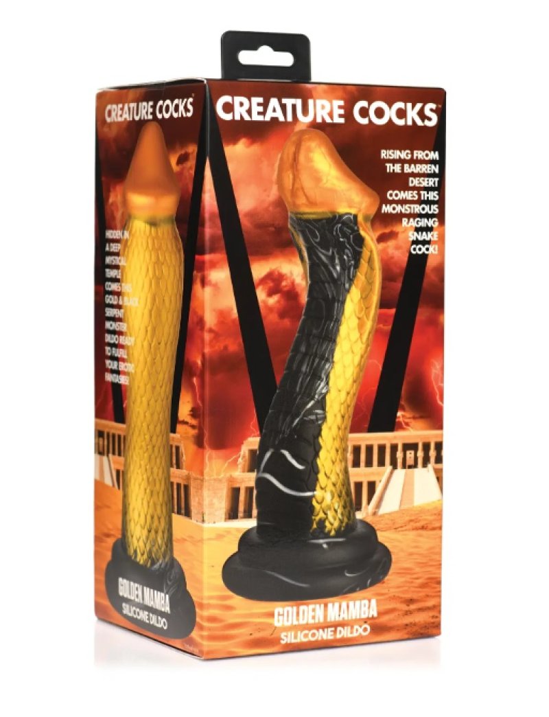 Creature Cocks Golden Mamba – Silicone Dildo > Dildos > Fantasy - Tophatter Daily Deals
