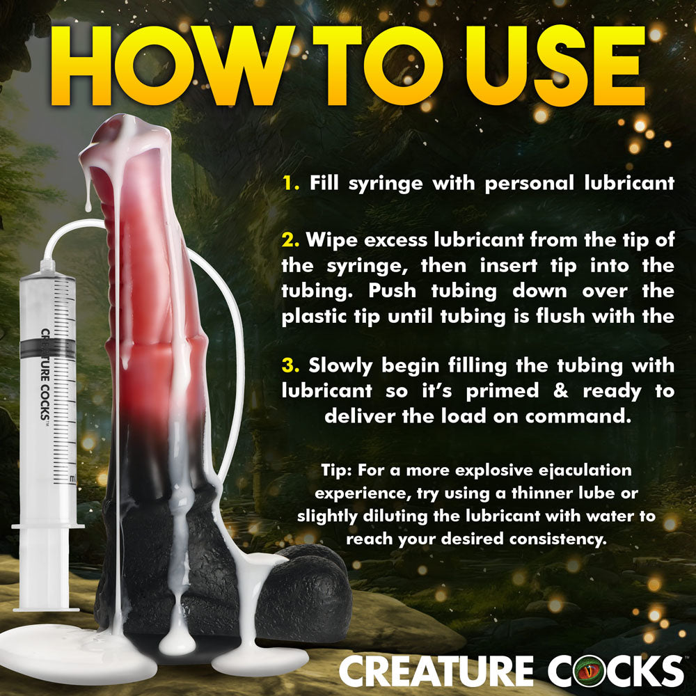 Creature Cocks Centaur Explosion (Pink/Black) – 24.5 cm Squirting Fantasy Dildo > Dildos > Fantasy - Tophatter Daily Deals