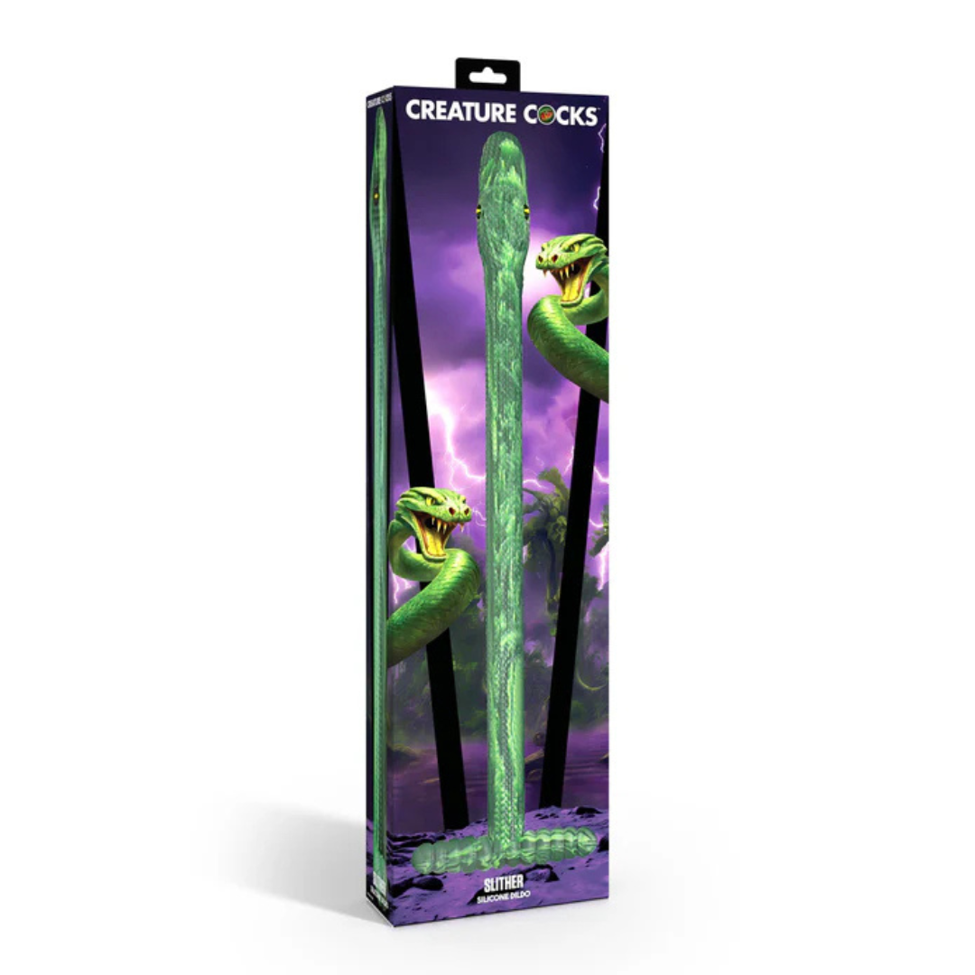 Creature Cocks Slither (Bright Green) Silicone Dildo > Dildos > Fantasy - Tophatter Daily Deals