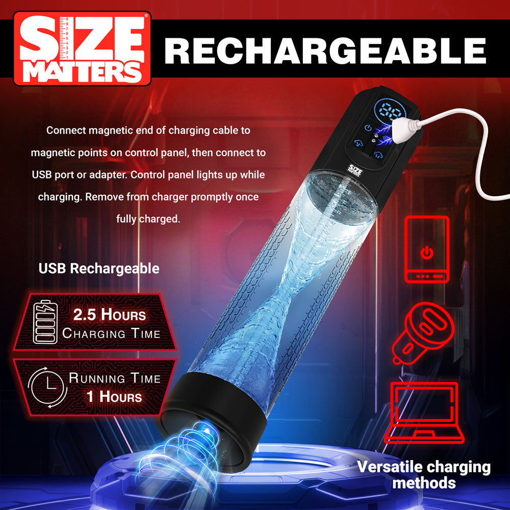 Size Matters Sucking Submersible Penis Pump 7.75" x 2.6" > Pumps > Penis Pumps Electric - Tophatter Daily Deals