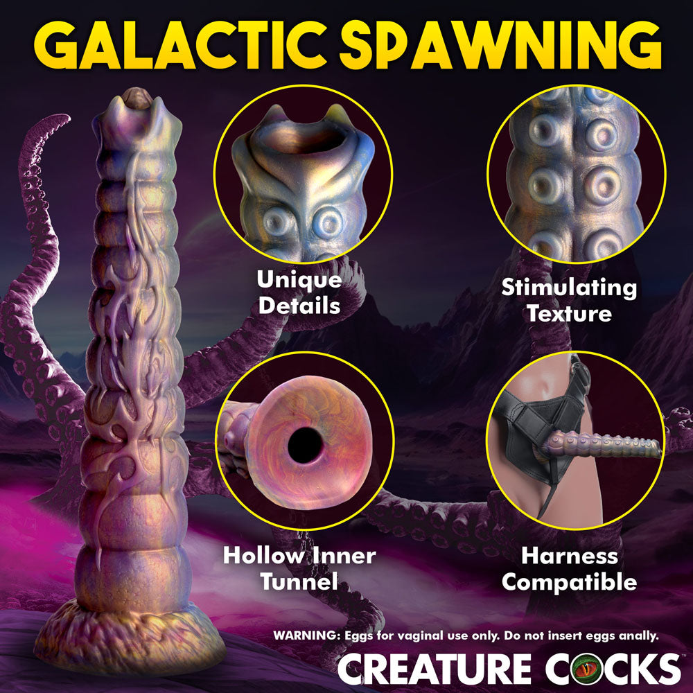 Deep Invader Tentacle Ovipositor (Colored) – Textured Silicone Dildo with Eggs 9 inch > Dildos > Fantasy - Tophatter Daily Deals