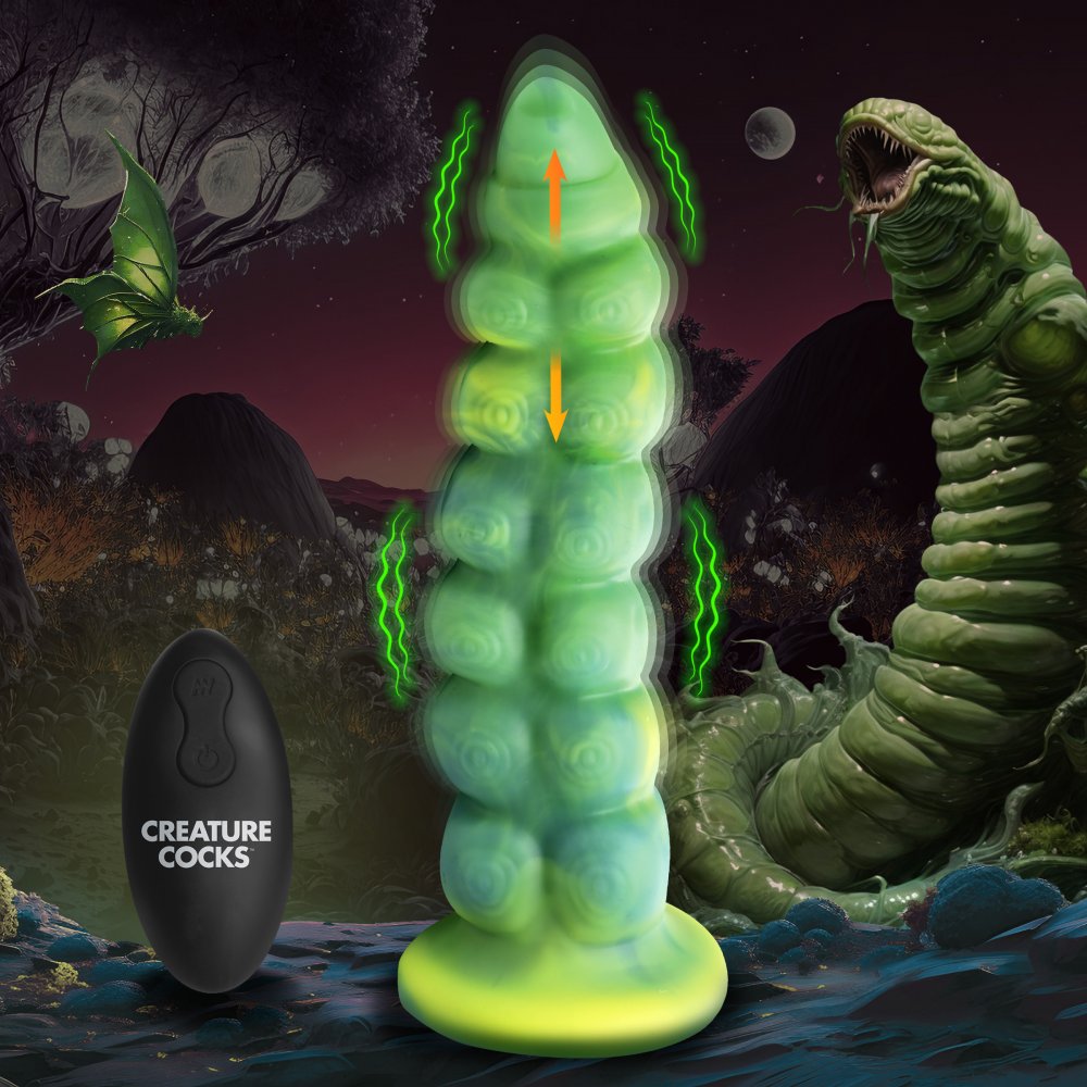 Squirmer Thrusting And Vibrating Silicone Dildo - Tophatter Daily Deals