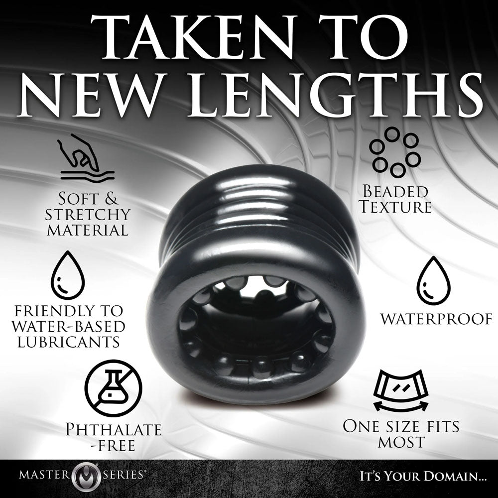 Master Series Ball Stack – Stretchy Phthalate-Free Ball Stretcher > Sex Toys For Men > Ball Stretchers - Tophatter Daily Deals