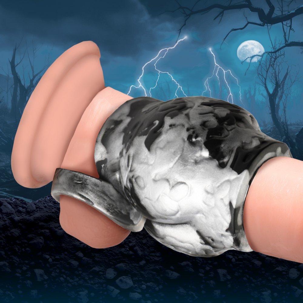 Creature Cocks Night Prowler Silicone Girth Enhancer with Ball Strap L - Tophatter Daily Deals