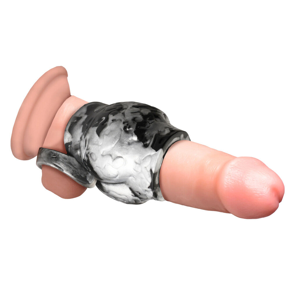 Creature Cocks Night Prowler – Body-Safe Silicone Ball Stretcher Sleeve > Sex Toys For Men > Penis Sleeves - Tophatter Daily Deals
