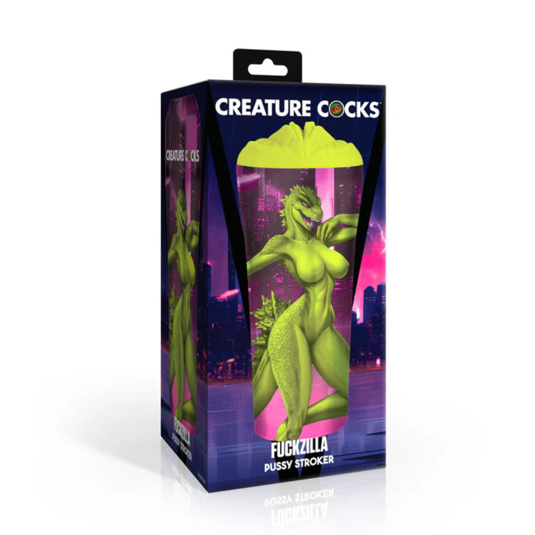 Creature Cocks Fuckzilla (Green) – Textured Pussy Stroker > Sex Toys For Men > Masturbators > Fantasy - Tophatter Daily Deals