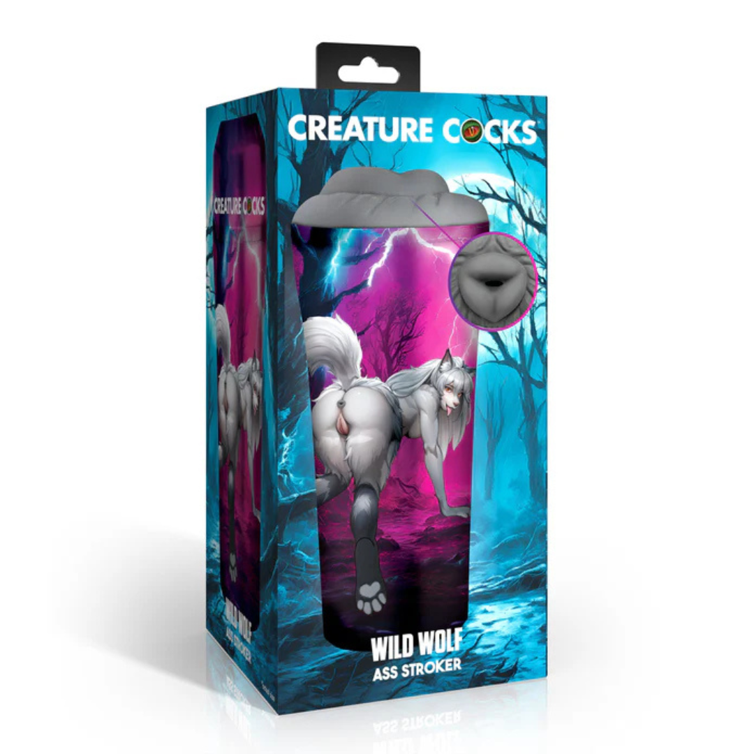 Creature Cocks Wild Wolf Ass Stroker – Realistic Rubber Stroker > Sex Toys For Men > Masturbators > Fantasy - Tophatter Daily Deals