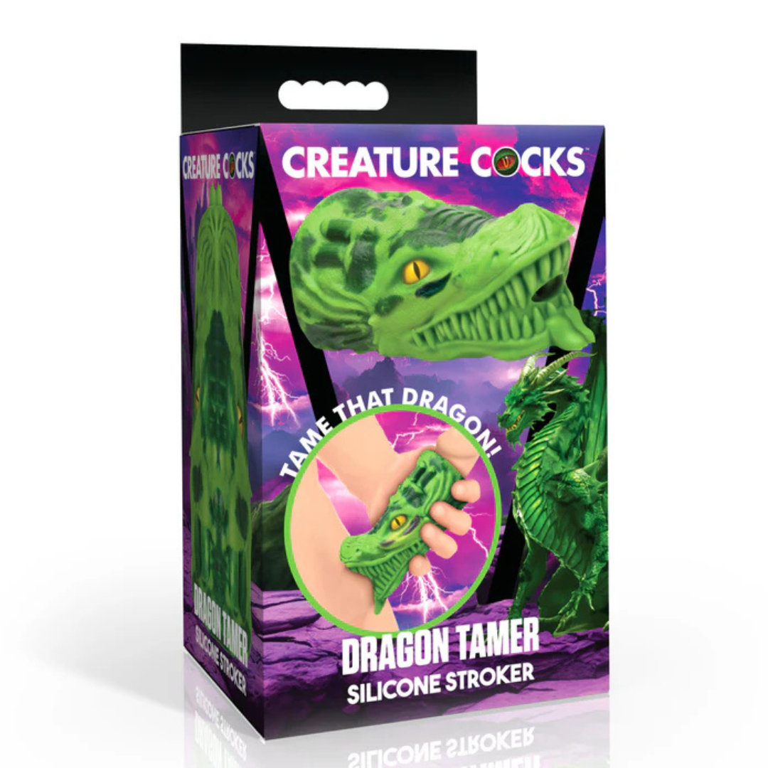 Creature Cocks Dragon Tamer (Green) – Silicone Stroker > Sex Toys For Men > Masturbators > Fantasy - Tophatter Daily Deals