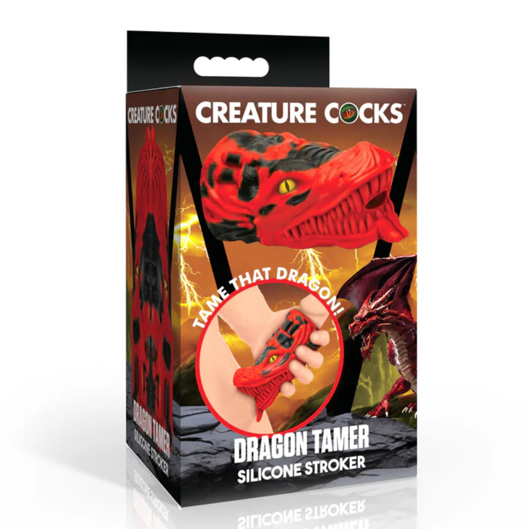 Creature Cocks Dragon Tamer (Red) – Silicone Stroker > Sex Toys For Men > Masturbators > Fantasy - Tophatter Daily Deals