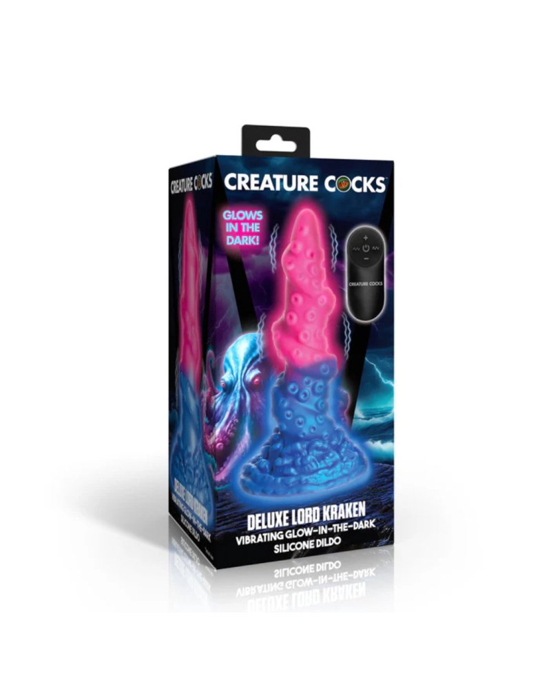 Creature Cocks Deluxe Lord Kraken – Glow-in-the-Dark Silicone Vibrator > Dildos > Fantasy - Tophatter Daily Deals