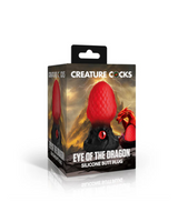 Creature Cocks Eye of the Dragon Silicone Butt Plug in Red > Anal Range > Butt Plugs - Tophatter Daily Deals