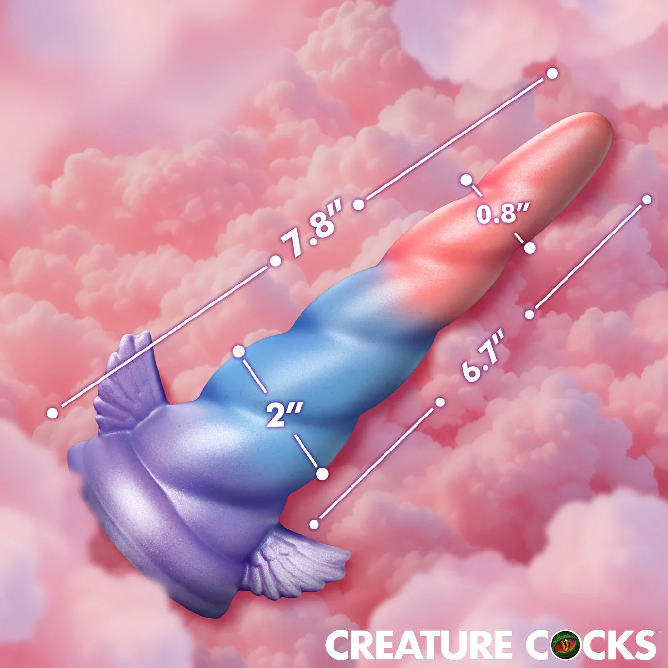 Creature Cocks Deluxe Dream Rider (Purple) – 7.8" Silicone Vibrating Unicorn Dildo > Dildos > Fantasy - Tophatter Daily Deals