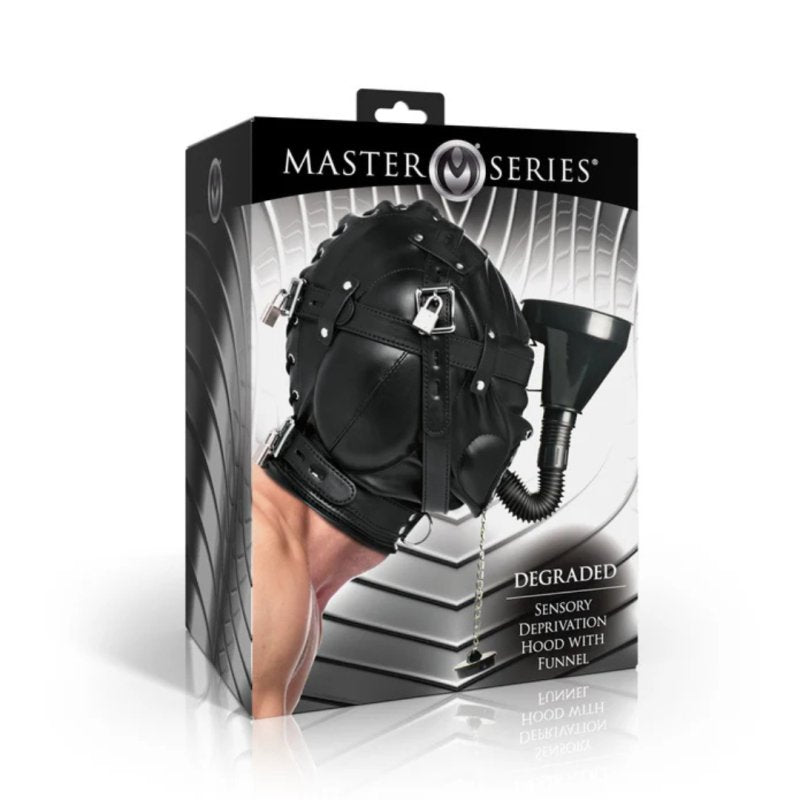 Master Series Degraded Sensory Deprivation Hood with Funnel – Sensory Hood > Bondage Gear > Bondage Hoods - Tophatter Daily Deals