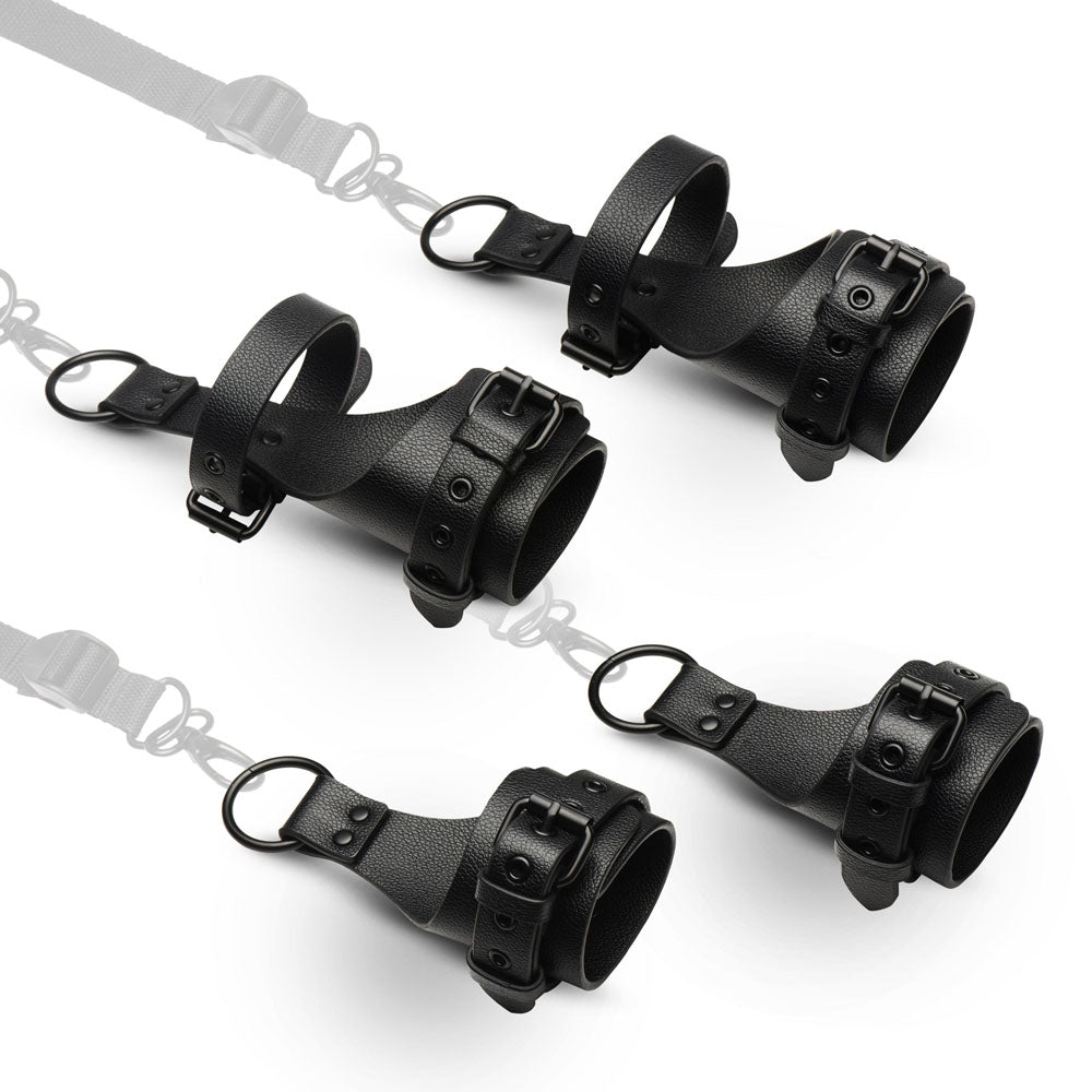 Master Series All Access (Vegan Leather) – Bed Restraint Kit > Bondage Gear > Bed Restraints - Tophatter Daily Deals