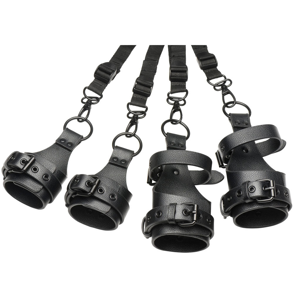 Master Series All Access (Vegan Leather) – Bed Restraint Kit > Bondage Gear > Bed Restraints - Tophatter Daily Deals